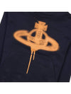 Spray ORB Logo Print Hoodie Navy - VIVIENNE WESTWOOD - BALAAN 7