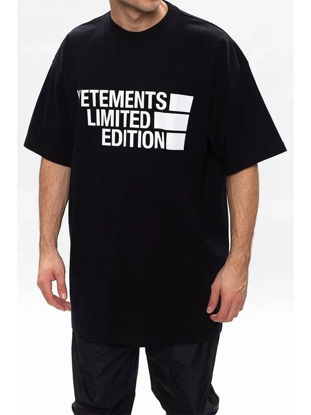 Big Logo Short Sleeve T-Shirt Black - VETEMENTS - BALAAN 3