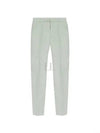 Men's Pleat Detailed Straight Pants Bianco - ALEXANDER MCQUEEN - BALAAN 2