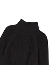 Cable Half Zip-Up Sweater Black - THE GREEN LAB - BALAAN 10