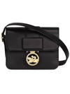 Box Trot Logo Small Leather Cross Bag Black - LONGCHAMP - BALAAN 2