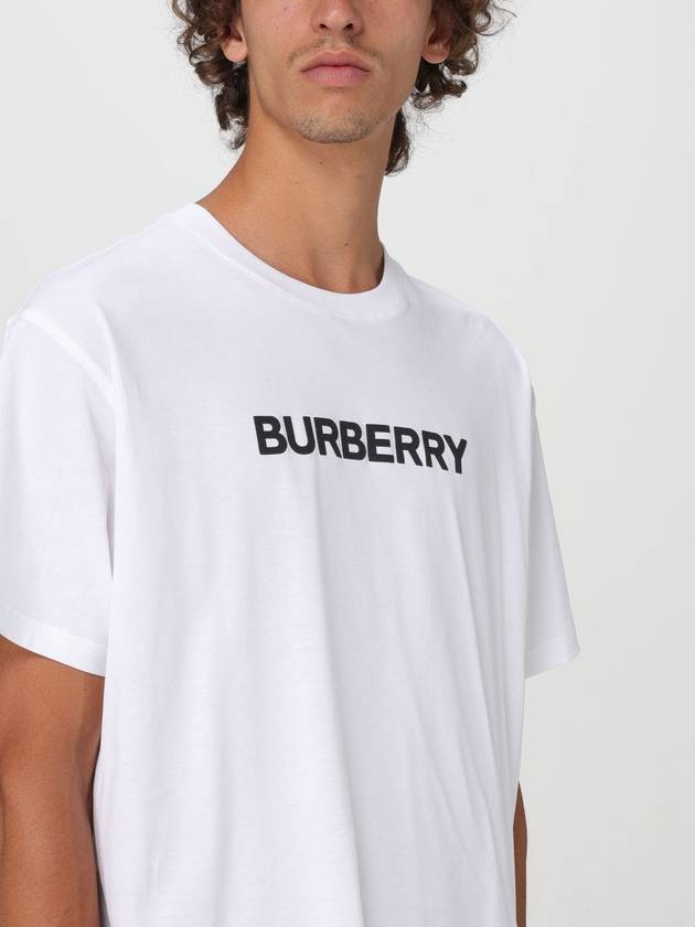 Logo Print Short Sleeve T-Shirt White - BURBERRY - BALAAN 6