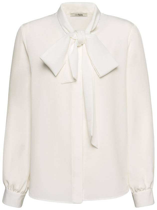 pussybow blouse ivory - CLAIR DE SAGE - BALAAN 1