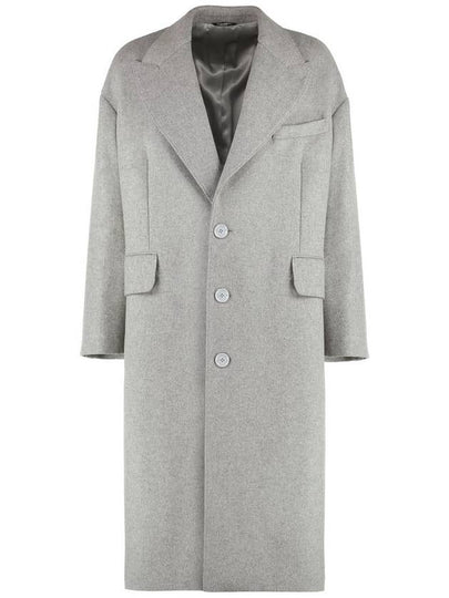 Wool Single Coat Gray - DOLCE&GABBANA - BALAAN 2