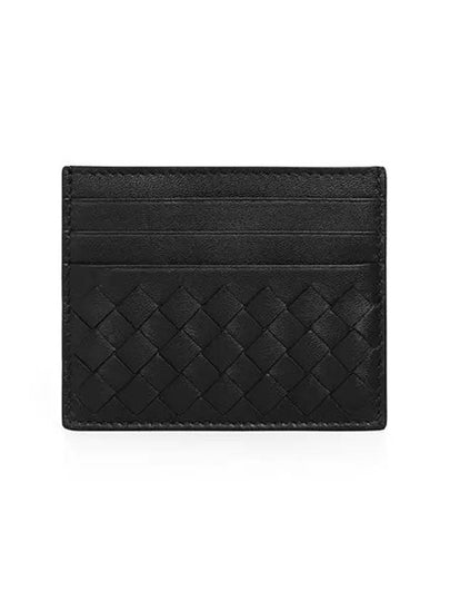 Intrecciato Weaving Card Wallet Black - BOTTEGA VENETA - BALAAN 2