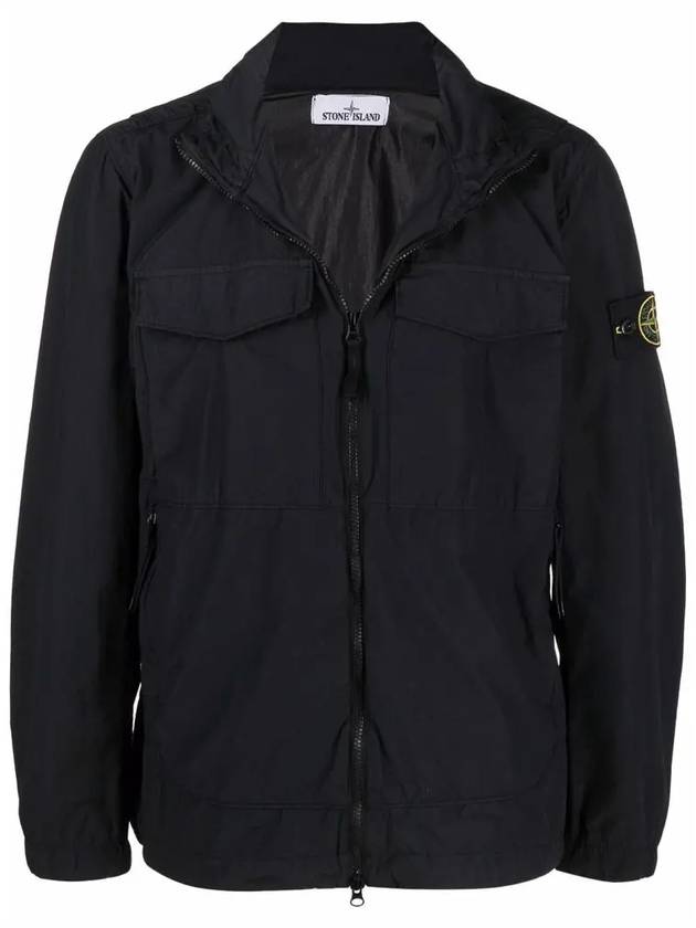 Waffen Naslan Light Watro Zip-up Jacket Black - STONE ISLAND - BALAAN 3