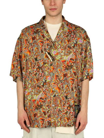 Men's Multi-Pattern Short Sleeve Shirt Brown - AMBUSH - BALAAN 2