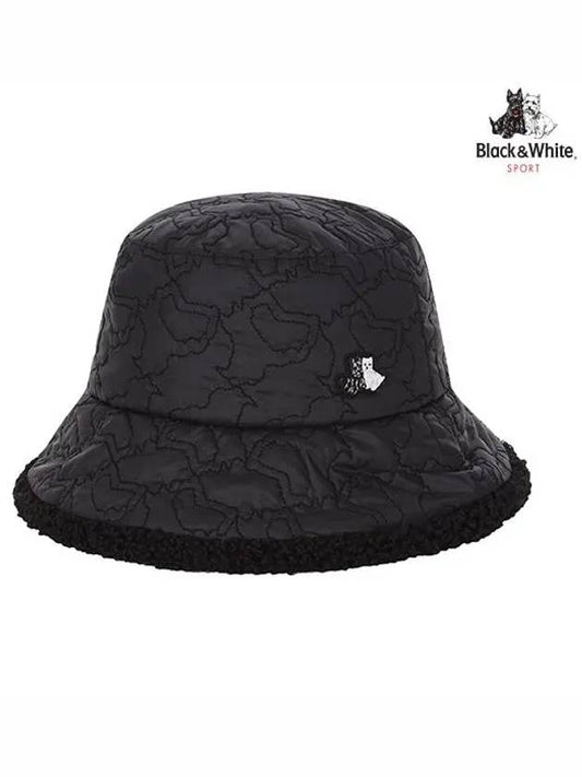 Quilted Bookle Bucket Hat 8643LXAHBLACK - BLACK&WHITE - BALAAN 1