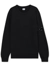 Light Fleece Sweatshirt Black - CP COMPANY - BALAAN 4