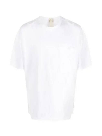 Pocket Back Logo Patch Cotton Short Sleeve T-Shirt White - TEN C - BALAAN 2