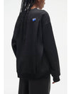 Embroidered Logo Oversized Sweatshirt Black - ADER ERROR - BALAAN 8