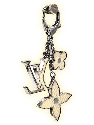 LV Logo Fleur Keyring Key Unisex - LOUIS VUITTON - BALAAN 1