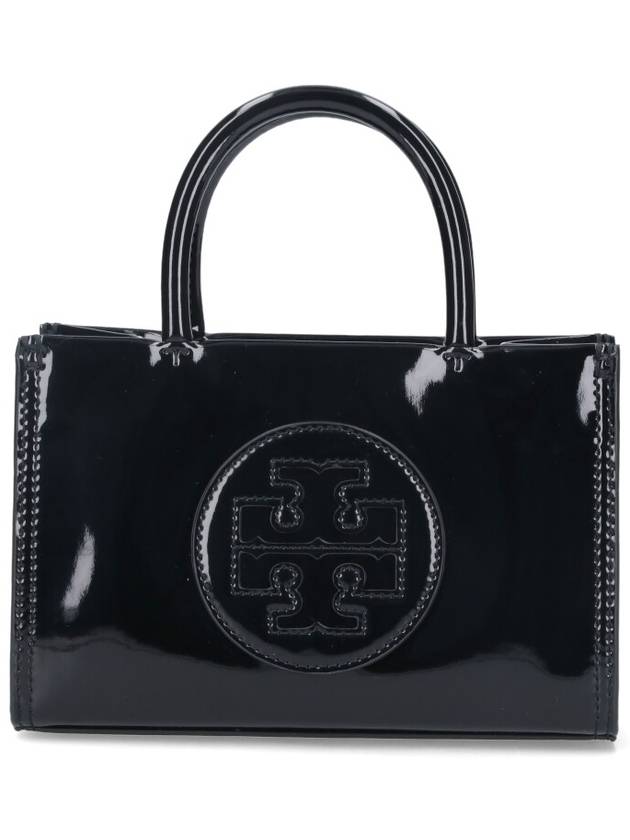 Ella Bio Patent Tote Bag Black - TORY BURCH - BALAAN 2