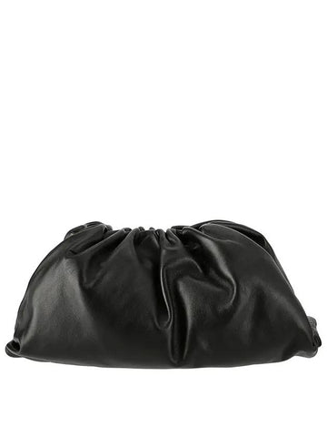 Nappa Pouch Dumpling Clutch Bag Black - BOTTEGA VENETA - BALAAN 1