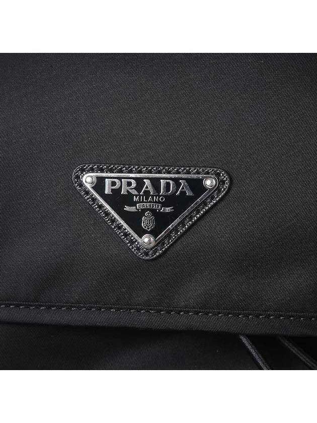 Re-Nylon Saffiano Leather Backpack Black - PRADA - BALAAN 5