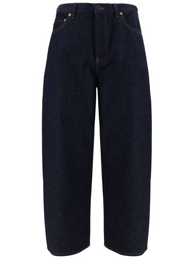 Valentino Garavani Dark Blue Cotton Denim Jeans - VALENTINO - BALAAN 1