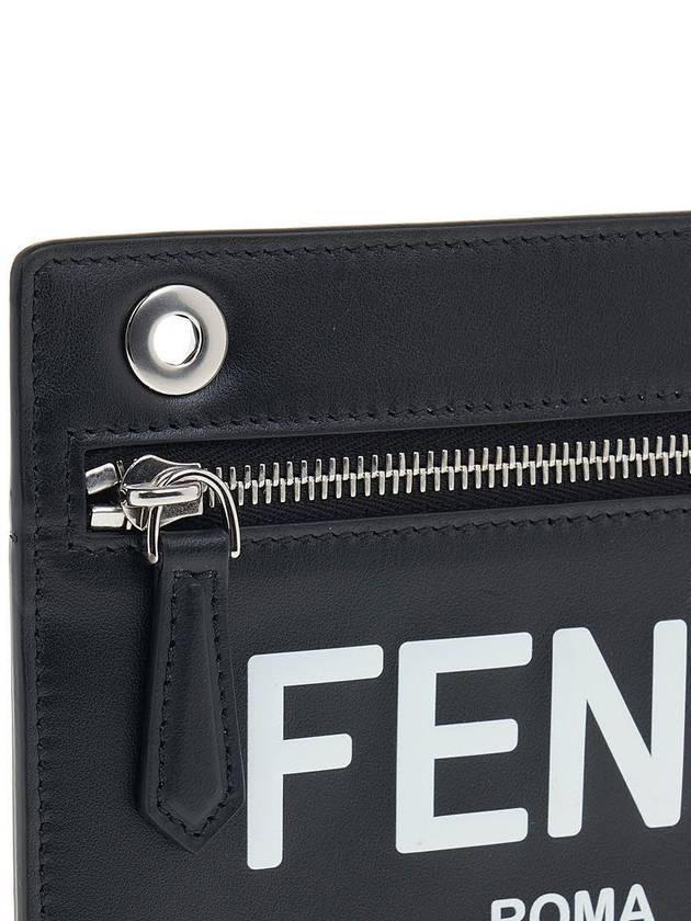 Peekaboo Pocket Clutch Bag Black - FENDI - BALAAN 9