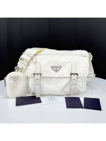 Re nylon triangle logo cross bag messenger 1BD953 - PRADA - BALAAN 1