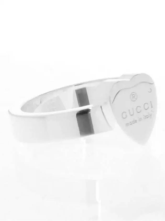 Logo Heart Motif Ring YBC223867001 Silver - GUCCI - BALAAN 5