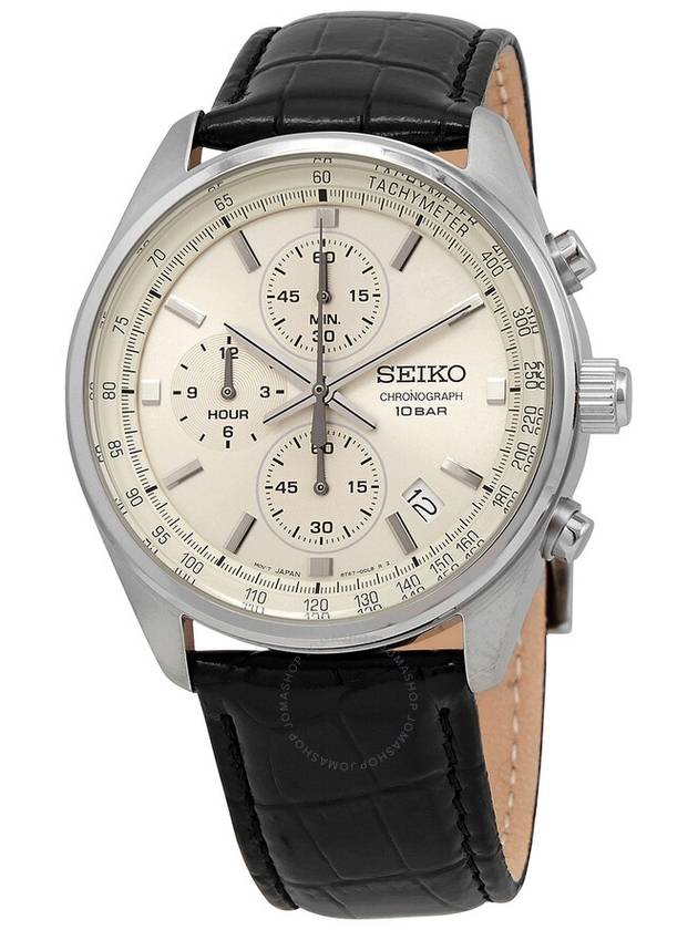 Seiko Chronograph Quartz Champagne Dial Men's Watch SSB383 - SEIKO - BALAAN 1