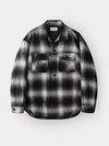 Ombre check quilted shirt jacket black - INDUST - BALAAN 6