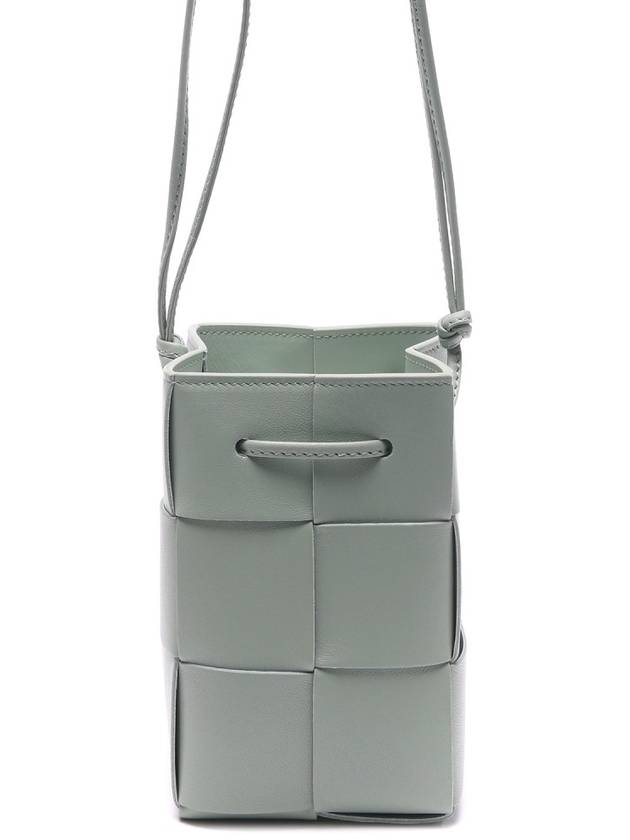 Intrecciato Cassette Small Bucket Bag New Sage - BOTTEGA VENETA - BALAAN 5