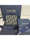 Compact Wallet Beige & Black  Oblique Jacquard - DIOR - BALAAN 3