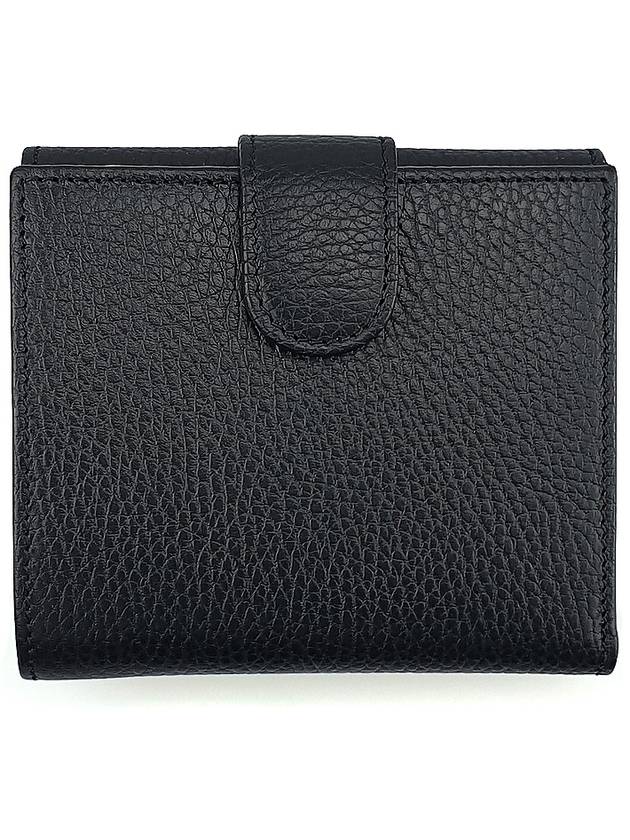 GG Interlocking Half Wallet Black - GUCCI - BALAAN 3