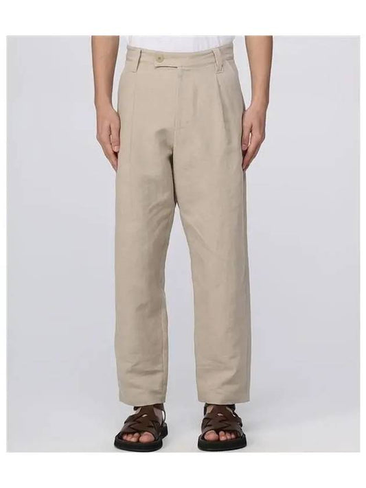 Renato Linen Cotton Straight Pants Beige - A.P.C. - BALAAN 2