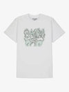 Logo Print Short Sleeve T-Shirt White - GANNI - BALAAN 2