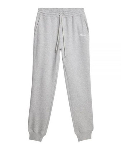 Alpha Track Pants Light Grey Melange - J.LINDEBERG - BALAAN 2