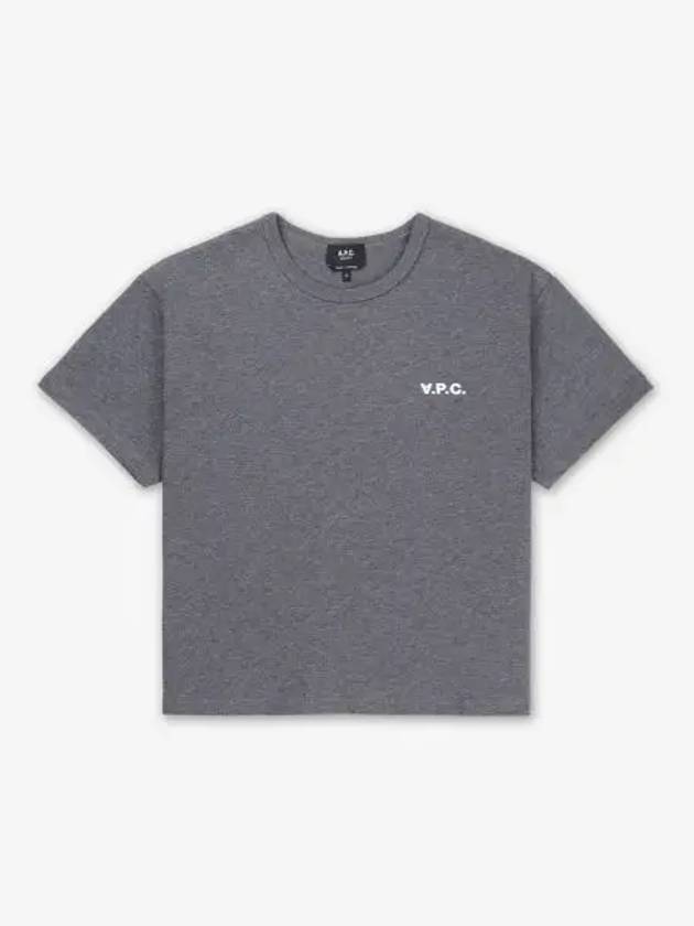 Boxy Micro Logo Short Sleeve T-Shirt Charcoal - A.P.C. - BALAAN 2