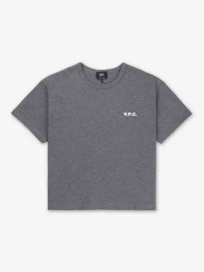 Boxy Micro Logo Short Sleeve T-Shirt Charcoal - A.P.C. - BALAAN 2