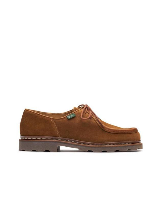 Michael Velor Suede Derby Shoes Brown - PARABOOT - BALAAN 1