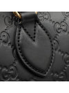 Black Seama Leather Gold Boston 2WAY 428225 - GUCCI - BALAAN 7