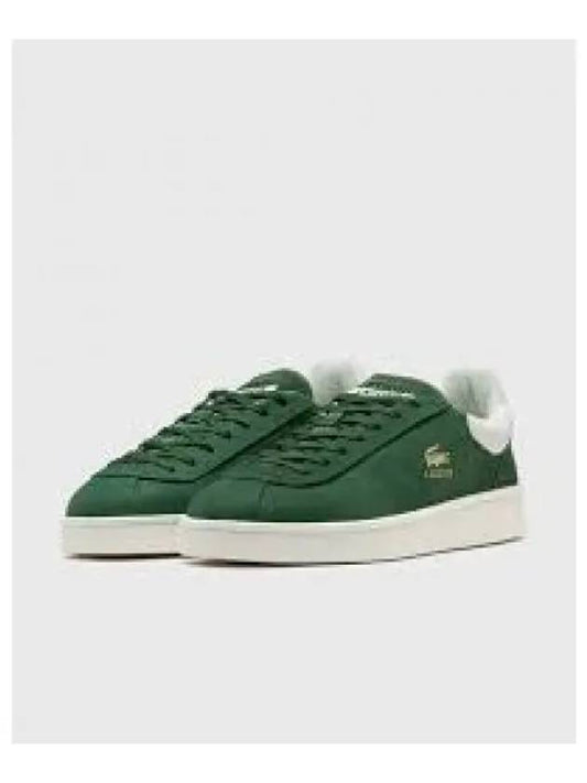 Women s Base Shot Leather Sneakers Dark Green - LACOSTE - BALAAN 1