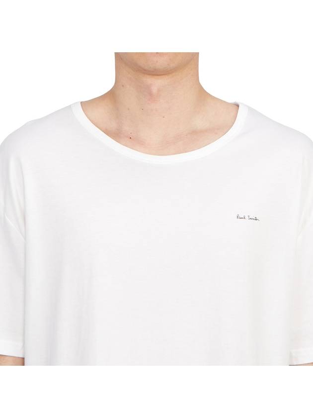 Cotton Short Sleeve Lounge Top 5 Pack Set White - PAUL SMITH - BALAAN 7