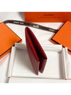 Women s Calvi Wallet Absong Rouge Grande Leather Business Card Holder H044164CK54 - HERMES - BALAAN 4