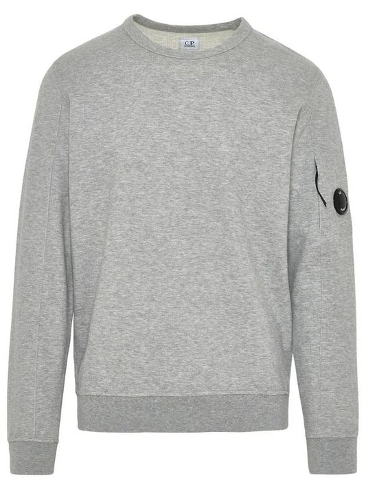 Men's Light Fleece Lens Wappen Sweatshirt Gray - CP COMPANY - BALAAN 1