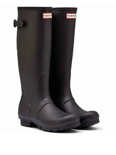 Tall Back Adjustable Wellington Rain Boots Black - HUNTER - BALAAN 2