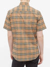 Small Scale Check Stretch Short Sleeve Shirt Archive Beige - BURBERRY - BALAAN 6