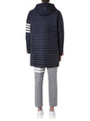 Men's 4 Bar Hooded Padding Navy - THOM BROWNE - BALAAN 6