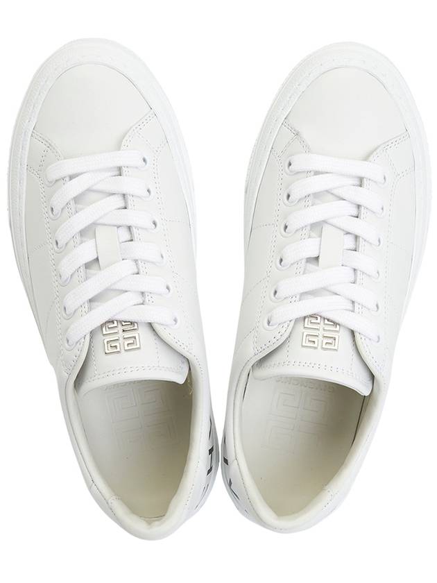 City Sports Leather Low Top Sneakers White - GIVENCHY - BALAAN 3