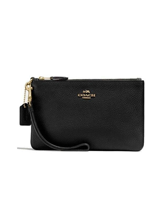 Small Wristlet Clutch Bag Black - COACH - BALAAN 1