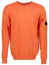 11Th Anniversary Lens Wappen Crew Neck Knit Top Orange - CP COMPANY - BALAAN 3