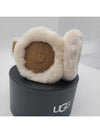 Fleece Earmuffs Embroidered Logo Chestnut USA - UGG - BALAAN 5