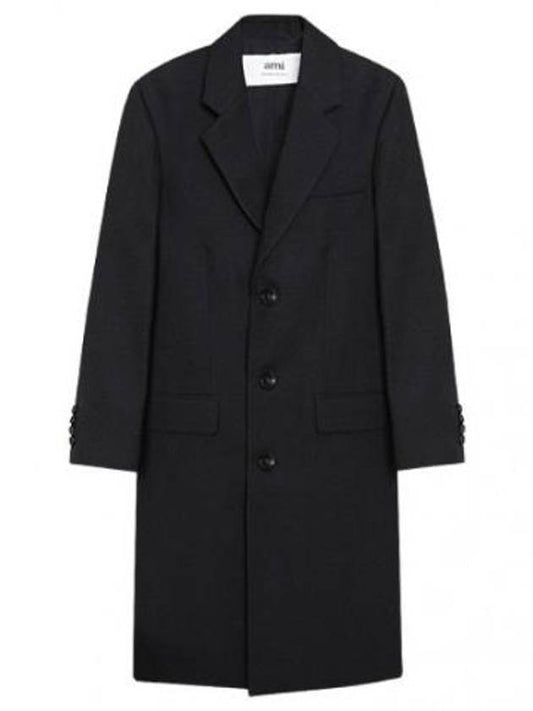 Coat Wool three button single coat - AMI - BALAAN 1