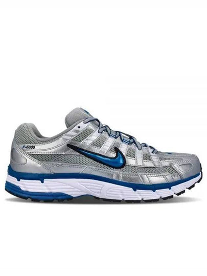 P6000 Low Top Sneakers Laser Blue Metallic Silver - NIKE - BALAAN 2