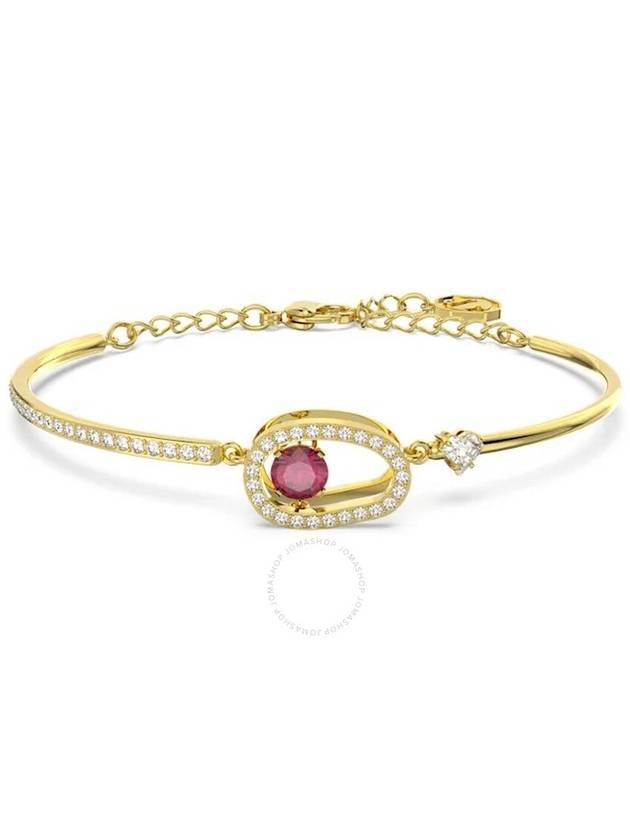 Swarovski Gold-Tone Plated Red Beam Cariti Bangle - SWAROVSKI - BALAAN 1