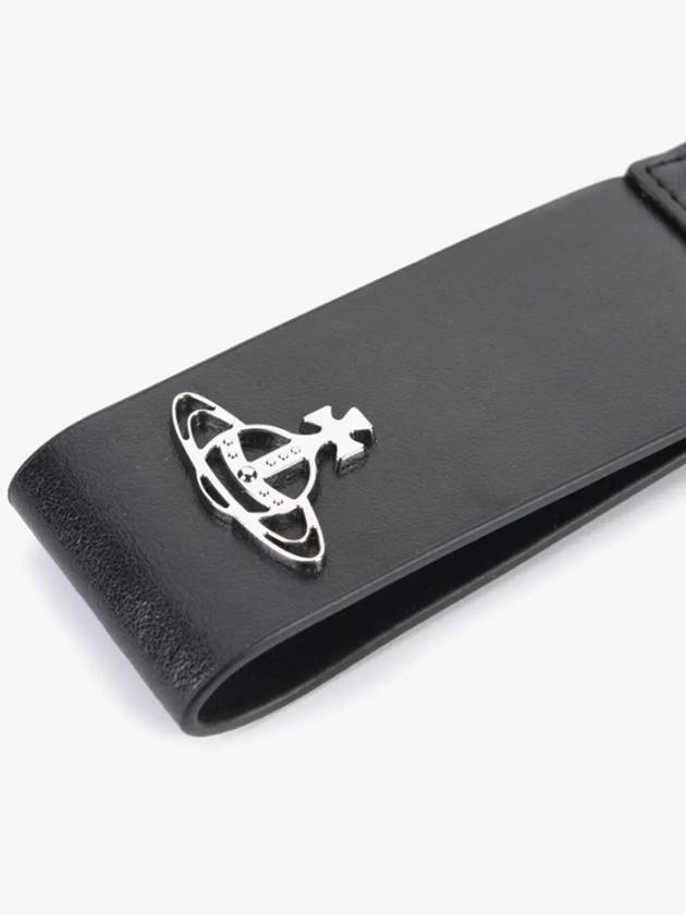Stud Chain Leather Key Holder Black - VIVIENNE WESTWOOD - BALAAN 4